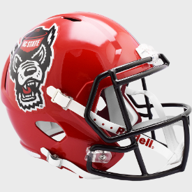 North Carolina State Wolfpack 2018 Red Tuffy Riddell Speed Replica Full Size Football Helmet