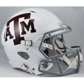 Texas A&M Aggies White Riddell Speed Replica Full Size Football Helmet