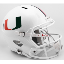 Miami Hurricanes Riddell Speed Replica Full Size Football Helmet