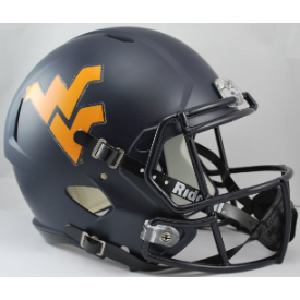 West Virginia Mountaineers Matte Navy Riddell Speed Replica Full Size Football Helmet