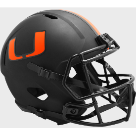 Miami Hurricanes Riddell Speed ECLIPSE Replica Full Size Football Helmet