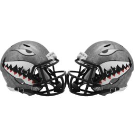Air Force Falcons Sharktooth Riddell Speed Mini Football Helmet