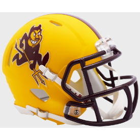 Arizona State Sun Devils Matte Yellow Sparky Riddell Speed Mini Football Helmet