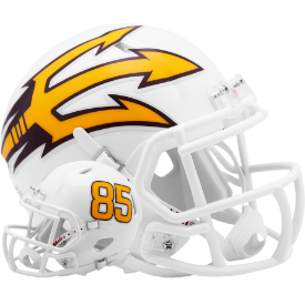 Arizona State Sun Devils White Metallic Riddell Speed Mini Football Helmet