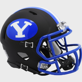 Brigham Young Cougars Matte Black 2020 Riddell Speed Mini Football Helmet