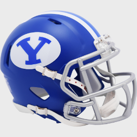 Brigham Young Cougars Royal Riddell Speed Mini Football Helmet