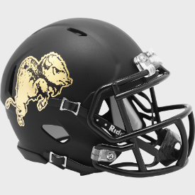 Colorado Buffaloes Chrome Buffalo Riddell Speed Mini Football Helmet