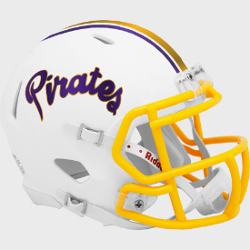 East Carolina Pirates Matte White Riddell Speed Mini Football Helmet