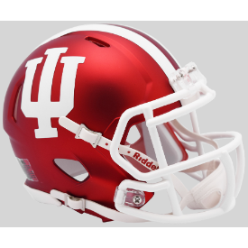 Indiana Hoosiers Anodized Crimson Riddell Speed Mini Football Helmet