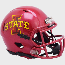Iowa State Cyclones I State Riddell Speed Mini Football Helmet