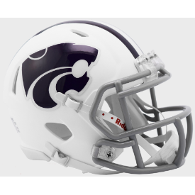 Kansas State Wildcats White Riddell Speed Mini Football Helmet