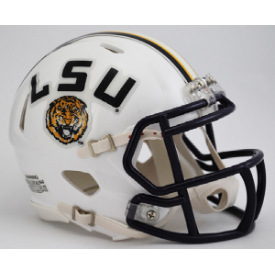 LSU Tigers White Riddell Speed Mini Football Helmet