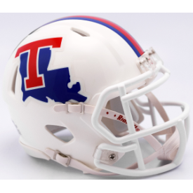 Louisiana Tech Bulldogs White Riddell Speed Mini Football Helmet
