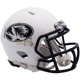 Missouri Tigers White Riddell Speed Mini Football Helmet