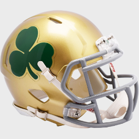 Notre Dame Fighting Irish Shamrock Riddell Speed Mini Football Helmet