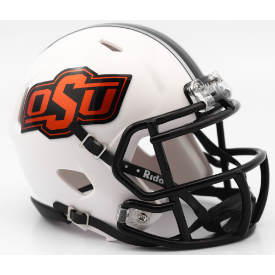 Oklahoma State Cowboys Matte White Riddell Speed Mini Football Helmet