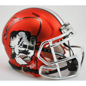 Oklahoma State Cowboys Pistol Pete Chrome Riddell Speed Mini Football Helmet
