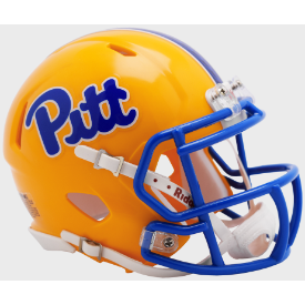 Pittsburgh Panthers Gold Riddell Speed Mini Football Helmet