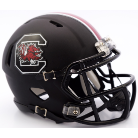 South Carolina Gamecocks Matte Black Riddell Speed Mini Football Helmet