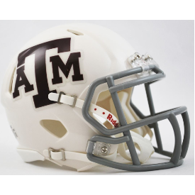Texas A&M Aggies White Riddell Speed Mini Football Helmet