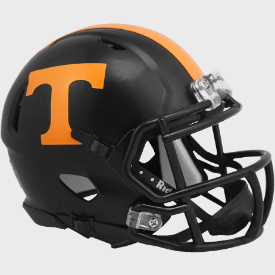 Tennessee Volunteers Dark Mode Black Riddell Speed Mini Football Helmet