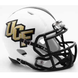 Central Florida Golden Knights Matte White Riddell Speed Mini Football Helmet