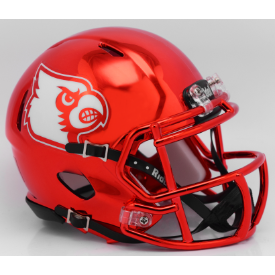 Louisville Cardinals CHROME Riddell Speed Mini Football Helmet