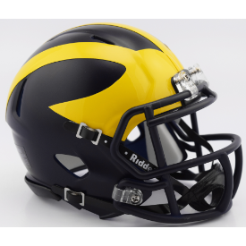 Michigan Wolverines Riddell Speed Mini Football Helmet
