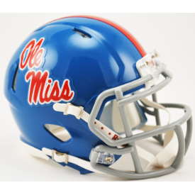 Mississippi (Ole Miss) Rebels Powder Blue Riddell Speed Mini Football Helmet