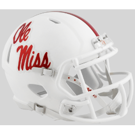 Mississippi (Ole Miss) Rebels White Riddell Speed Mini Football Helmet