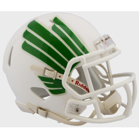 North Texas Mean Green White Riddell Speed Mini Football Helmet