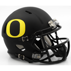 Oregon Ducks Matte Black Riddell Speed Mini Football Helmet