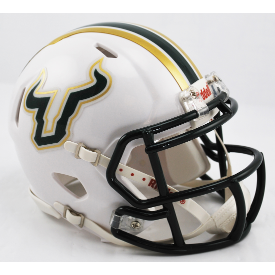 South Florida Bulls White Riddell Speed Mini Football Helmet