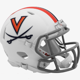 Virginia Cavaliers Matte White Riddell Speed Mini Football Helmet