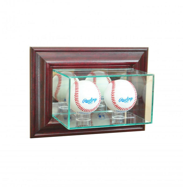 Wall Mounted Double Baseball Display Case
