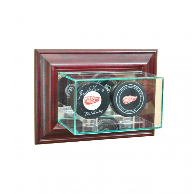 Wall Mounted Double Puck Display Case