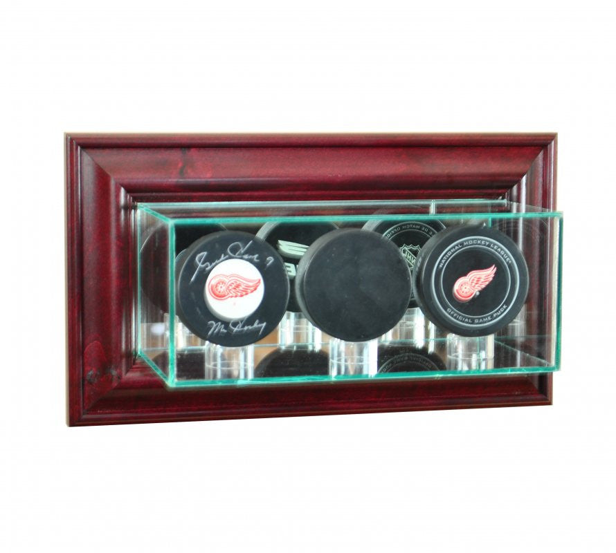 Wall Mounted Triple Puck Display Case